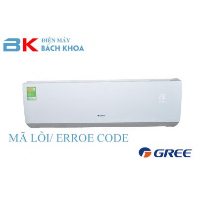 Mã lỗi dòng điều hoà treo tường Gree